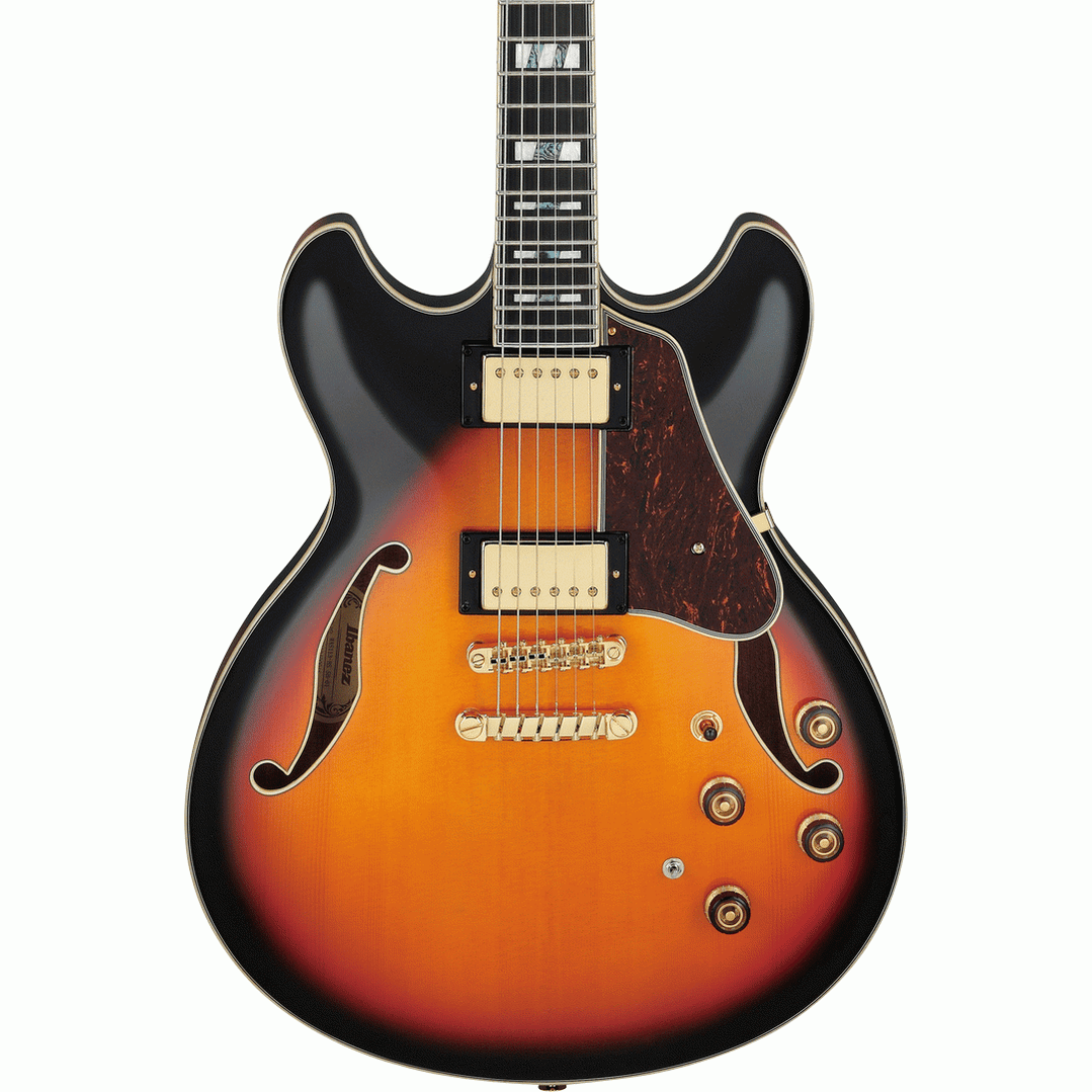 Ibanez AS113BS Artcore Semi-Hollow Electric Guitar – Brown Sunburst Semi-Hollow Guitars