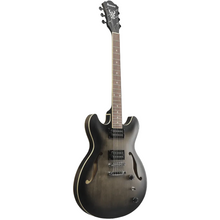 Ibanez AS53 TKF Artcore Semi-Hollow Electric Guitar – Transparent Black Flat Semi-Hollow Guitars