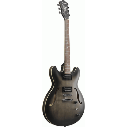 Ibanez AS53 TKF Artcore Semi-Hollow Electric Guitar – Transparent Black Flat Semi-Hollow Guitars