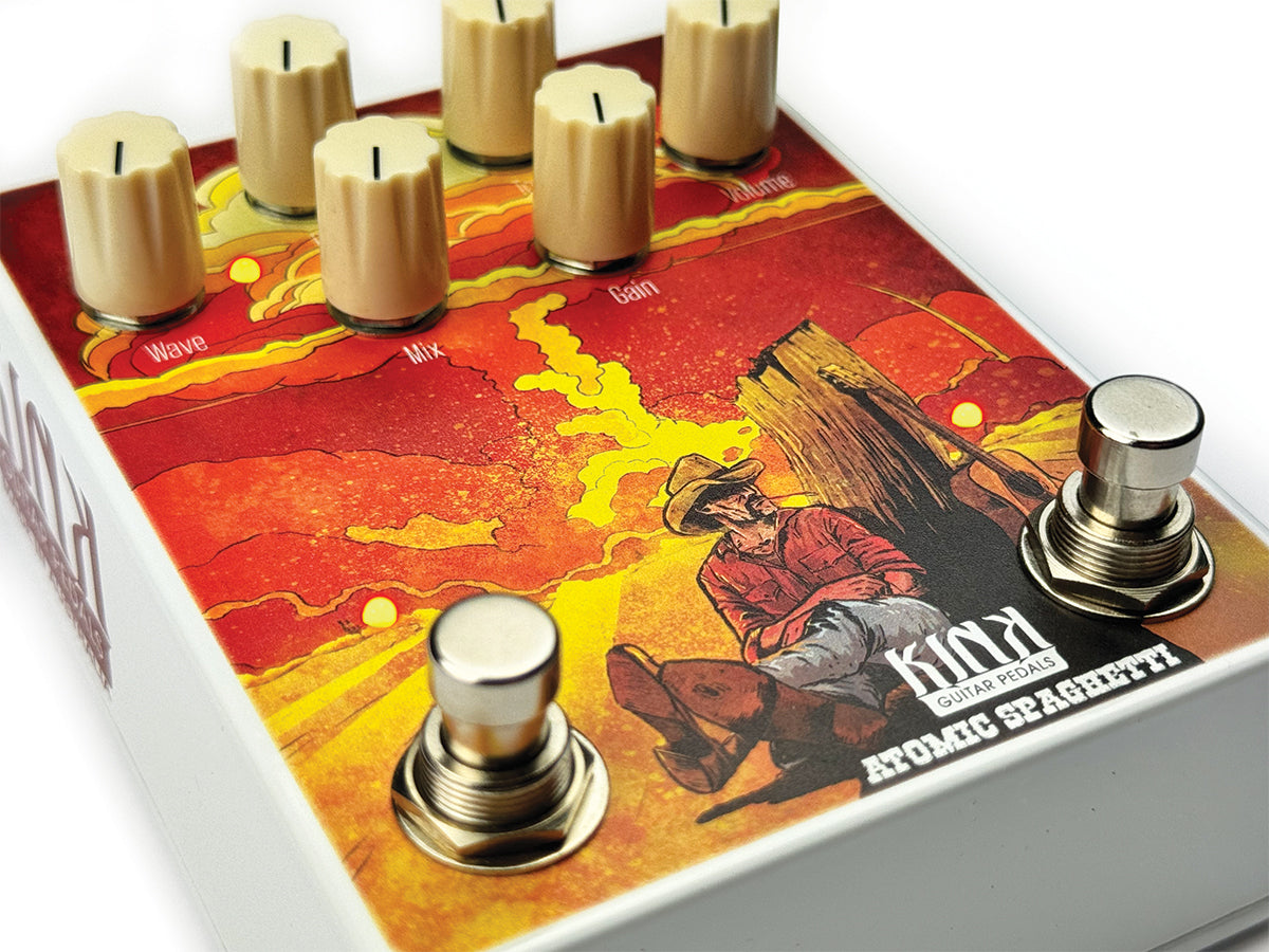 Kink Atomic Spaghetti Overdrive Tremolo pedal based on the Honey Bee Overdrive