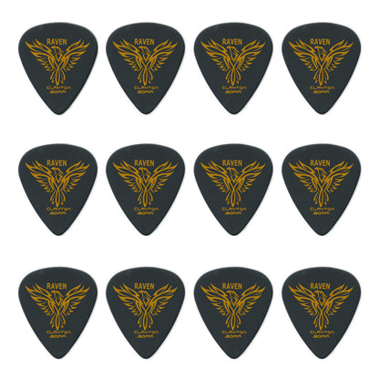Clayton Black Raven Standard Guitar Picks (0.80mm) - 12pk