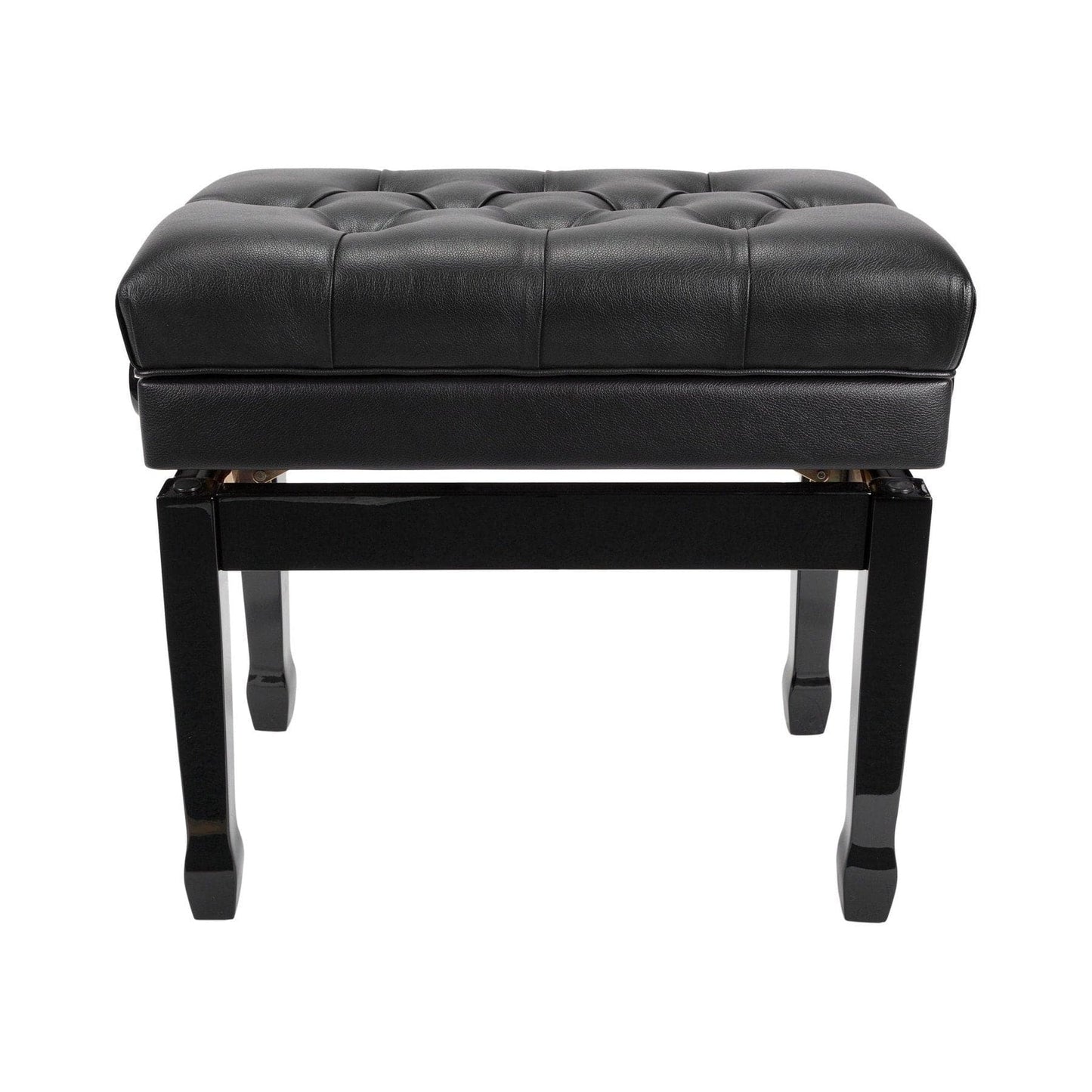 Crown Premium Tufted Double Padded Height Adjustable Piano Stool with Storage Compartment (Black) - GIG Guitars