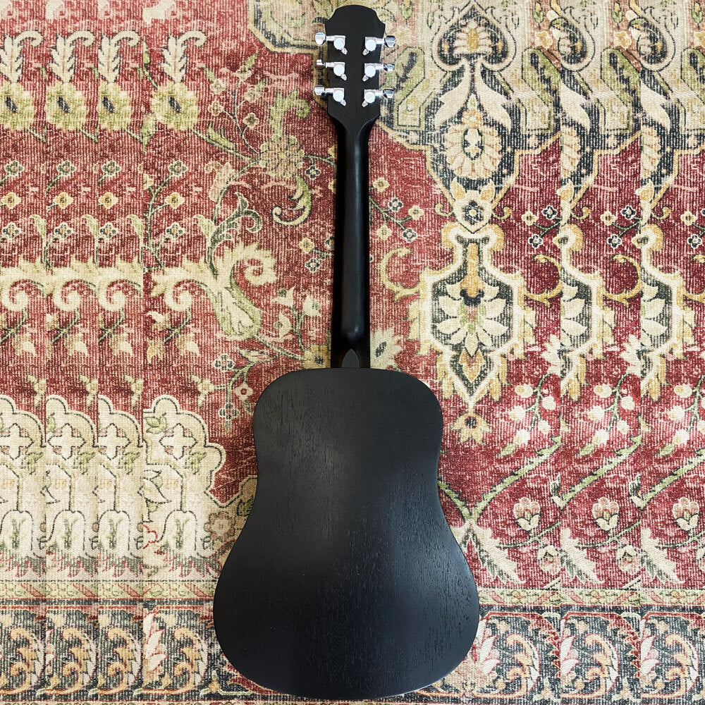 Aria Fiesta Series Traveller Acoustic Guitar in Black Matte Finish