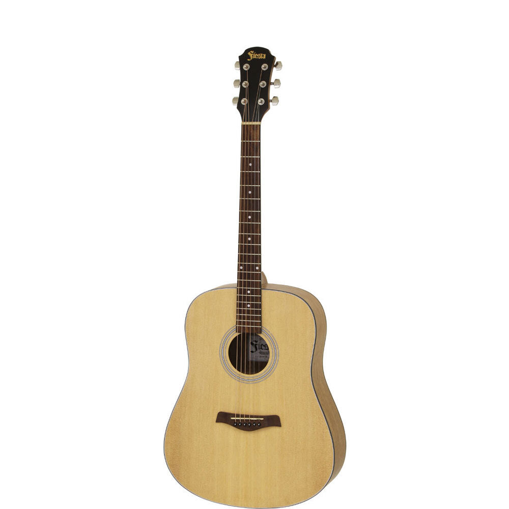 Aria Fiesta Series Traveller Acoustic Guitar in Natural Matte Finish