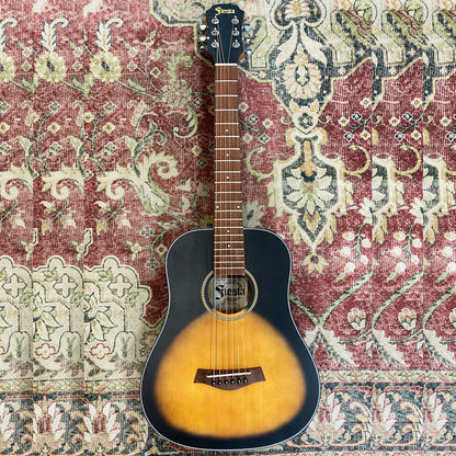 Aria Fiesta Series Traveller Acoustic Guitar in Tobacco Sunburst