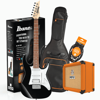 Ibanez RX40 Electric Guitar Pack with Orange Crush 12 Amp – Black Knight Electric Guitars