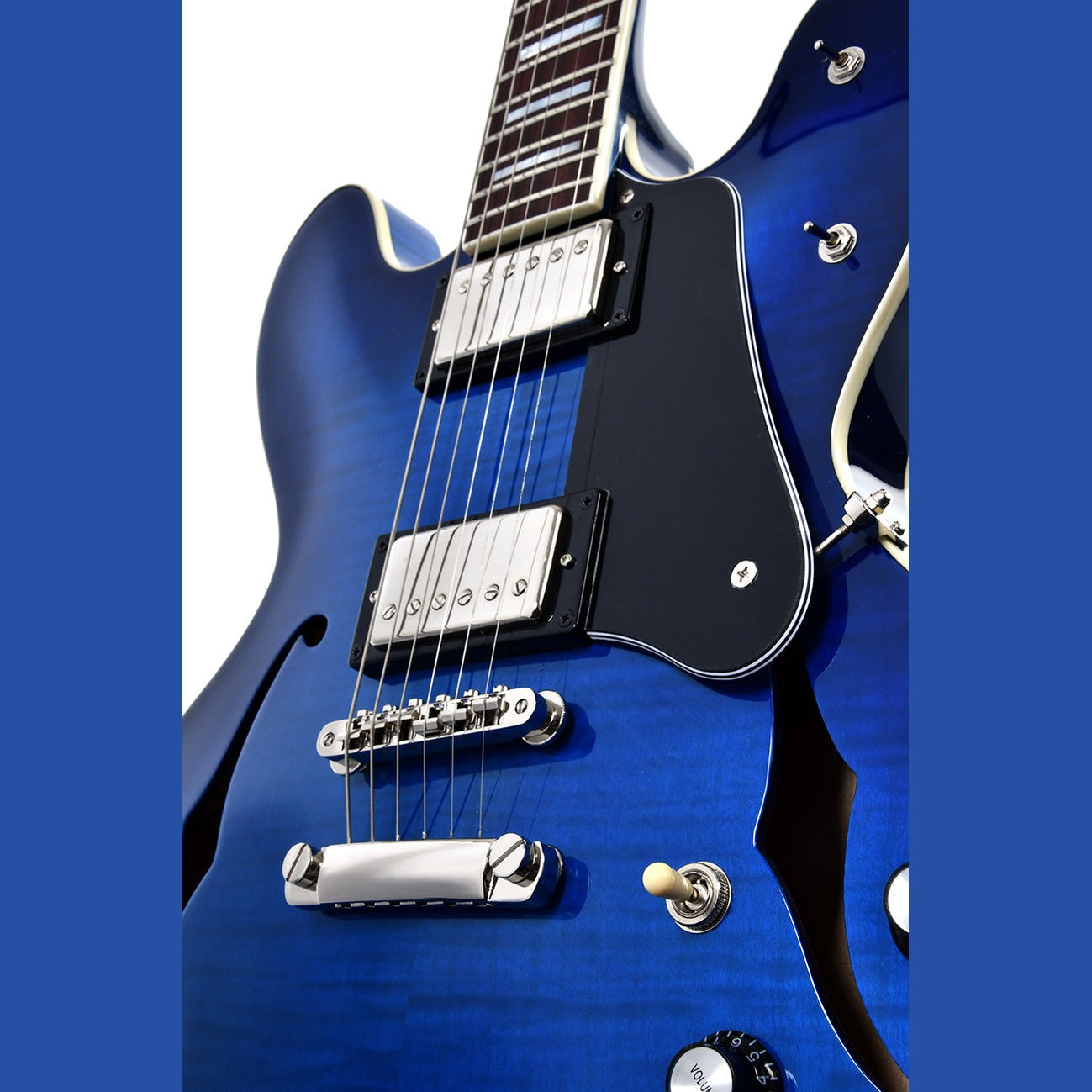 Sigma HBA‑102H‑TBB – Semi‑Hollow Electric Guitar in Transparent Blueburst