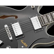 Hagstrom Alvar Semi-Hollow Guitar in Black Gloss
