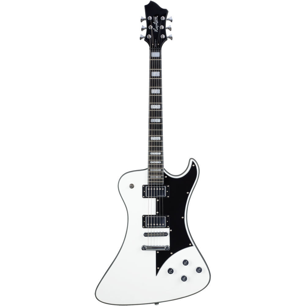 Hagstrom Fantomen Guitar in White Gloss with Branded Hardcase Hagstrom Guitars Fantomen, Featured Products, nada-hidden, White Gloss 1