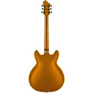 Hagstrom "Justin York" Viking Semi-Hollow Guitar Gold Top