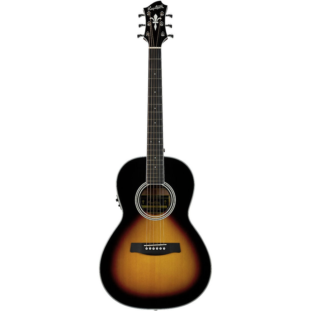 Hagstrom Guitars Acoustic Guitars Acoustic Electric Guitar, Clearance, Parlor, Seafarer II, Tobacco Sunburst 1