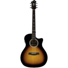 Hagstrom Siljan II Series Grand Auditorium AC/EL Guitar with Cutaway in Tobacco Sunburst Acoustic Guitars