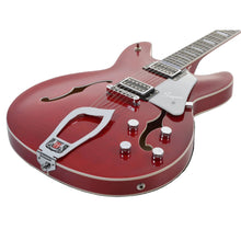Hagstrom Guitars Semi-Hollow Guitars Super Viking, Wild Cherry Transparent Gloss 2