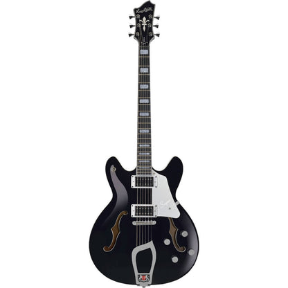 Hagstrom Super Viking Semi-Hollow Electric Guitar in Black Gloss Hagstrom Guitars Electric Guitar, Electric Guitar Case, Semi-Hollow 1