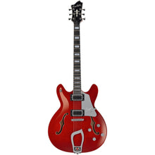 Hagstrom Guitars Semi-Hollow Guitars Super Viking, Wild Cherry Transparent Gloss 1