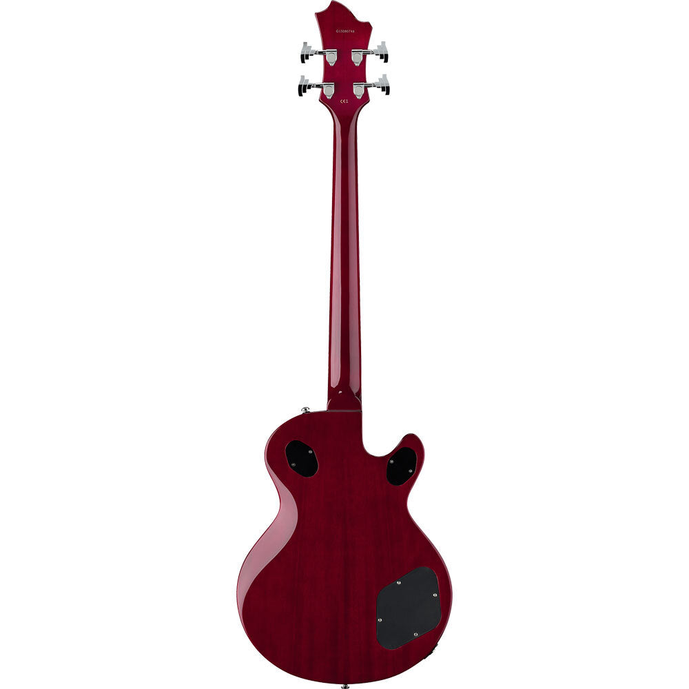 Hagstrom Guitars Bass Guitars Left Handed, Swede, Wild Cherry Transparent Gloss 2