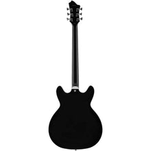Hagstrom Tremar Viking Deluxe Baritone Semi-Hollow Guitar in Black Gloss Semi-Hollow Guitars
