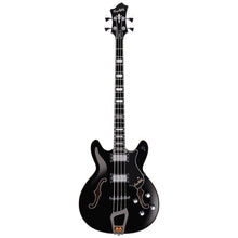 Hagstrom Guitars Semi-Hollow Bass Guitars Black Gloss, Semi-Hollow, Viking 1