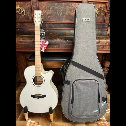 Tanglewood Winterleaf Pro Blonde Superfolk C/E Whitsunday White Gloss + Case Tanglewood Guitars Acoustic Guitars