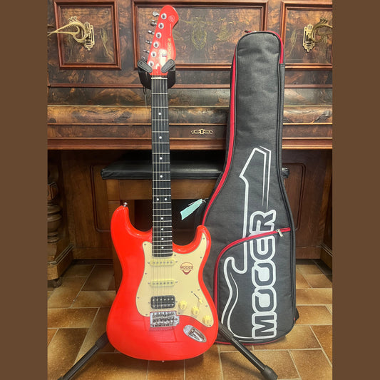 MOOER MSC10 ELITE ST-STYLE ELECTRIC GUITAR (FIESTA RED)