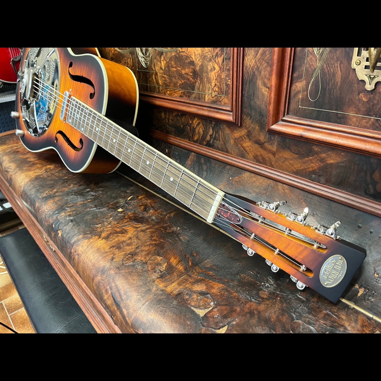 Bourbon Street BSR-1C12-W Resonator Guitar – Flamed Maple - Sunburst