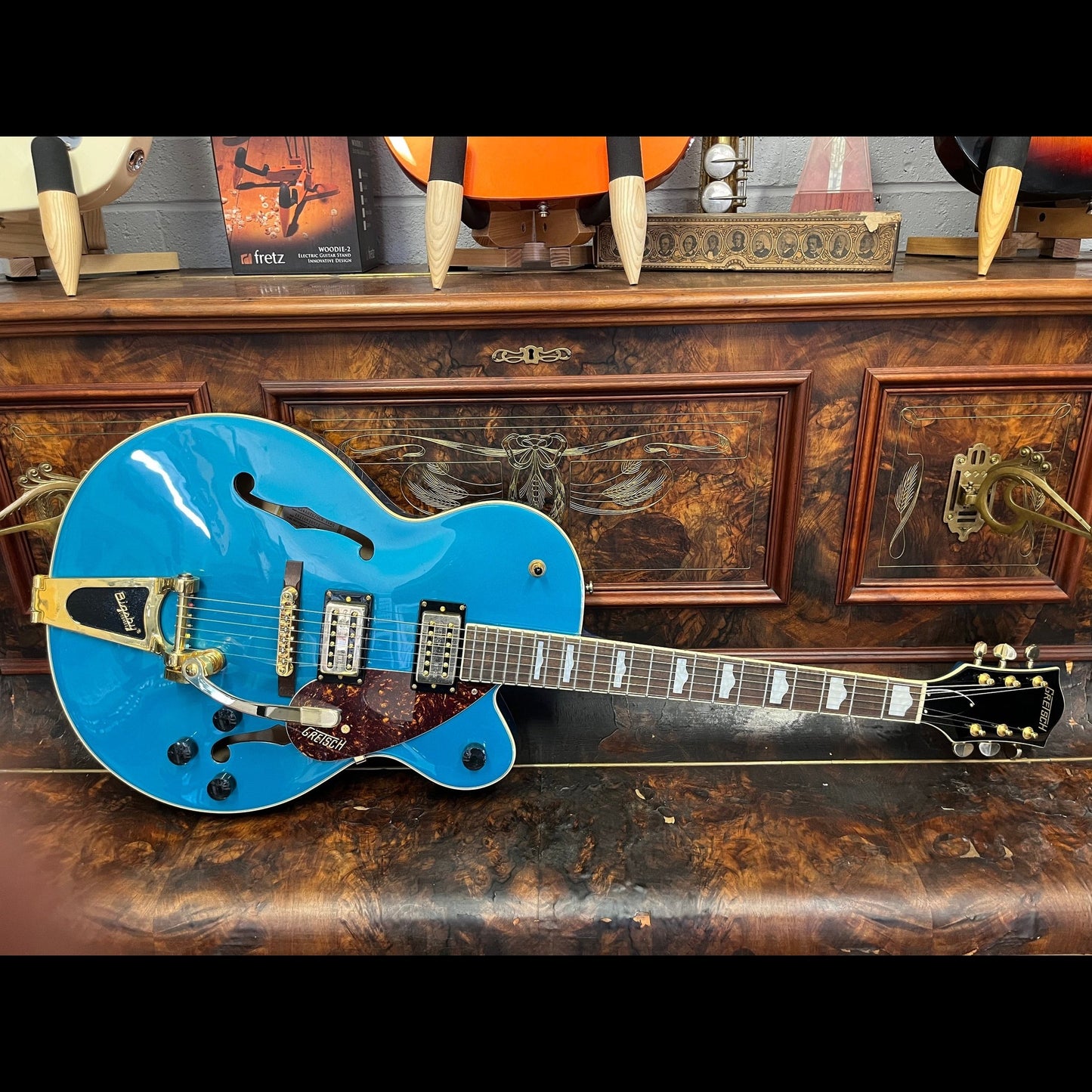 Gretsch G2410TG Streamliner Hollow Body with Bigsby - Ocean Turquoise USED