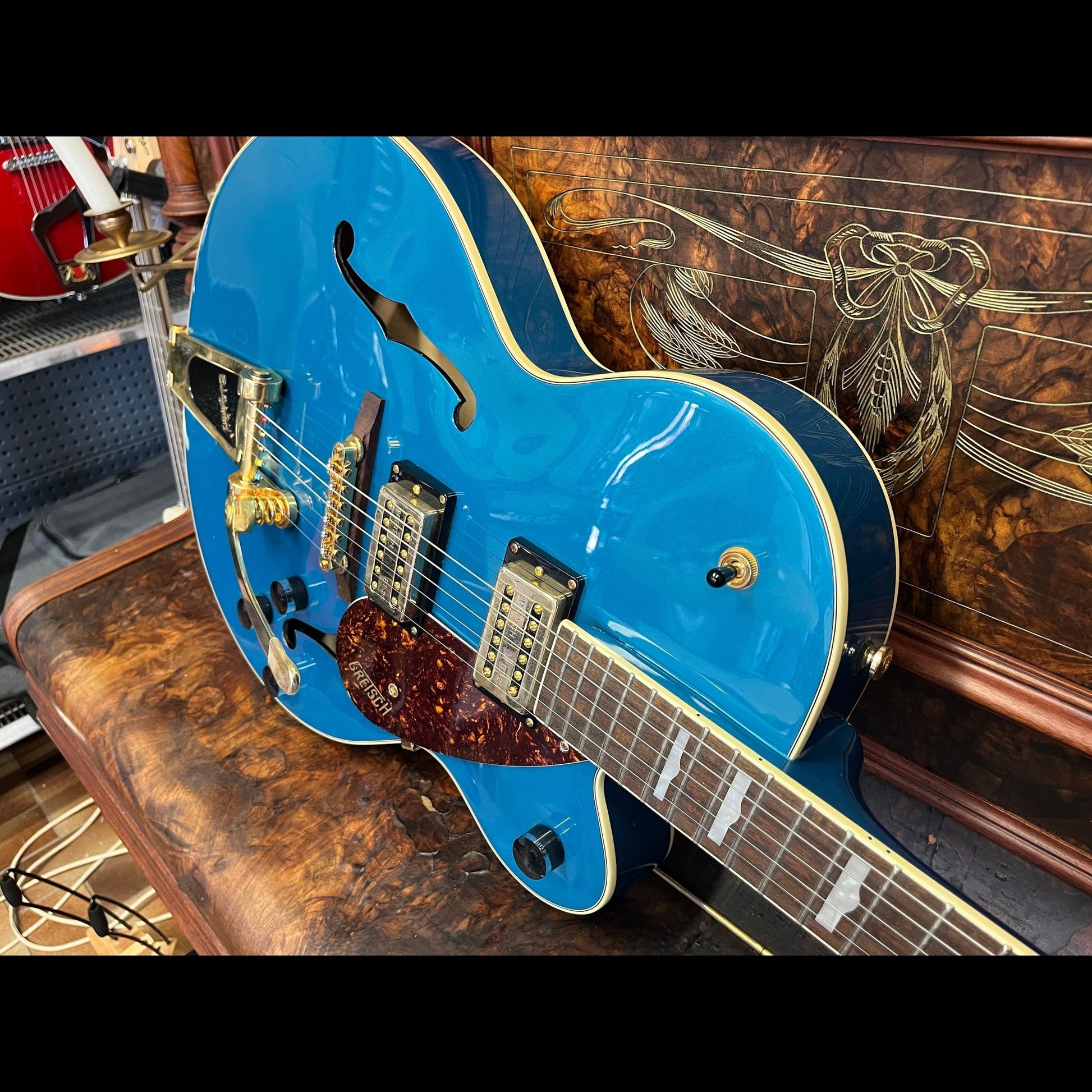 Gretsch G2410TG Streamliner Hollow Body with Bigsby - Ocean Turquoise USED