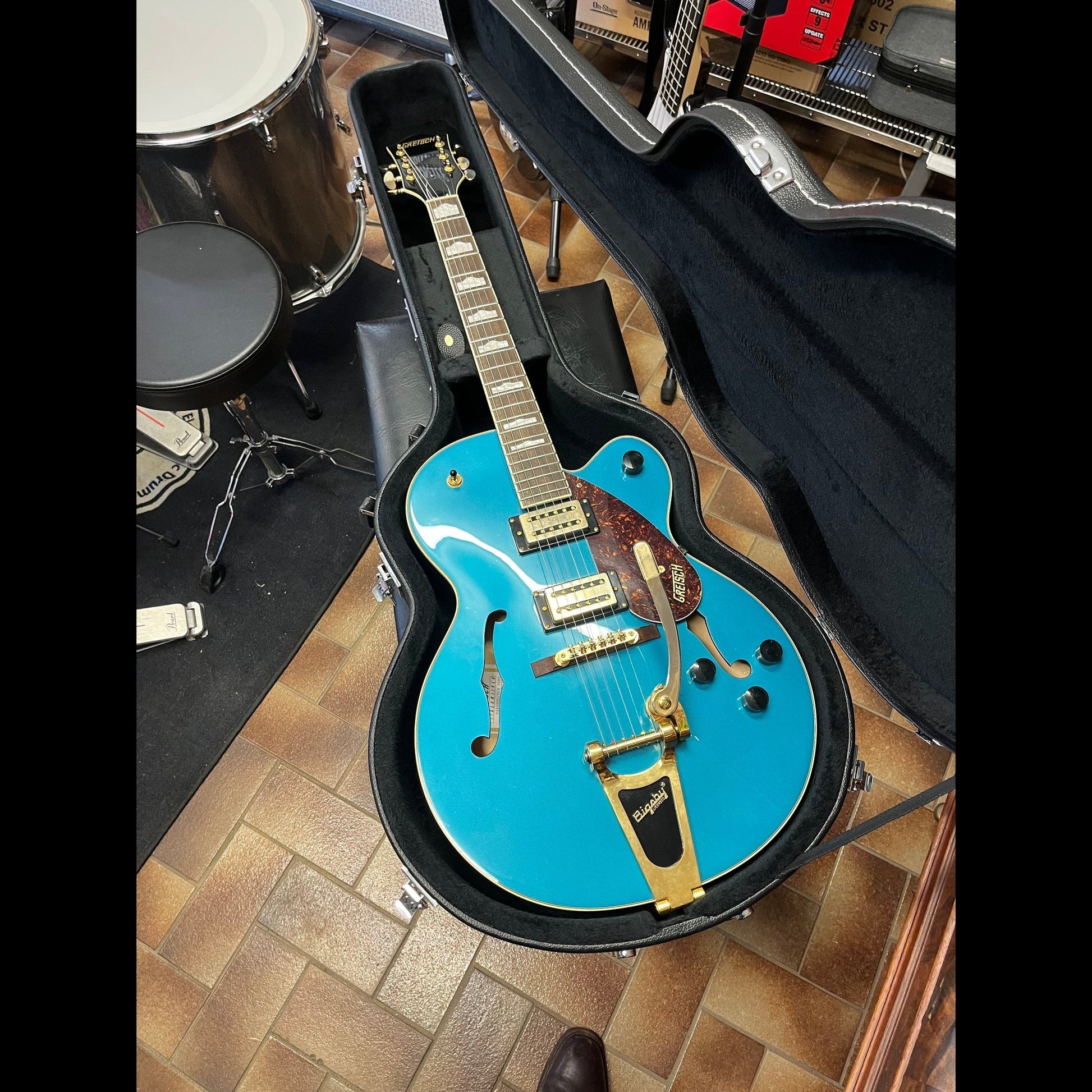 Gretsch G2410TG Streamliner Hollow Body with Bigsby - Ocean Turquoise USED