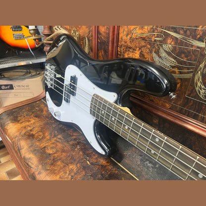 Aria STB-PB Series Electric Bass Guitar in Black + Free Case