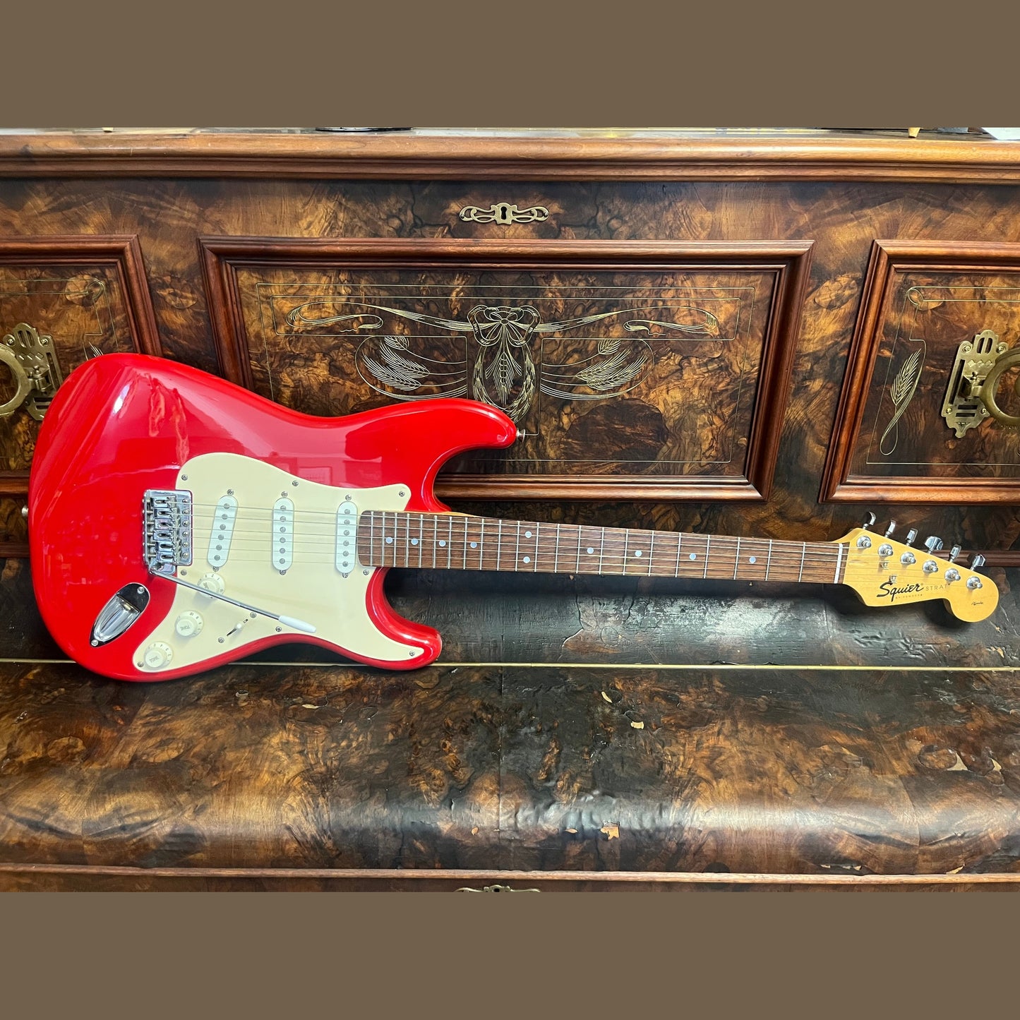 1996 Squier Affinity Strat – Torino Red