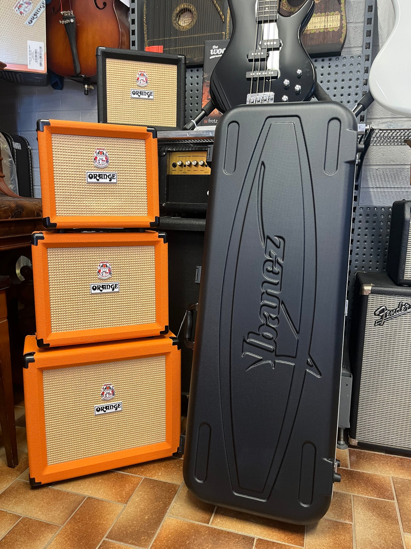 Ibanez S521 electric guitar bundle with hardshell case and strap