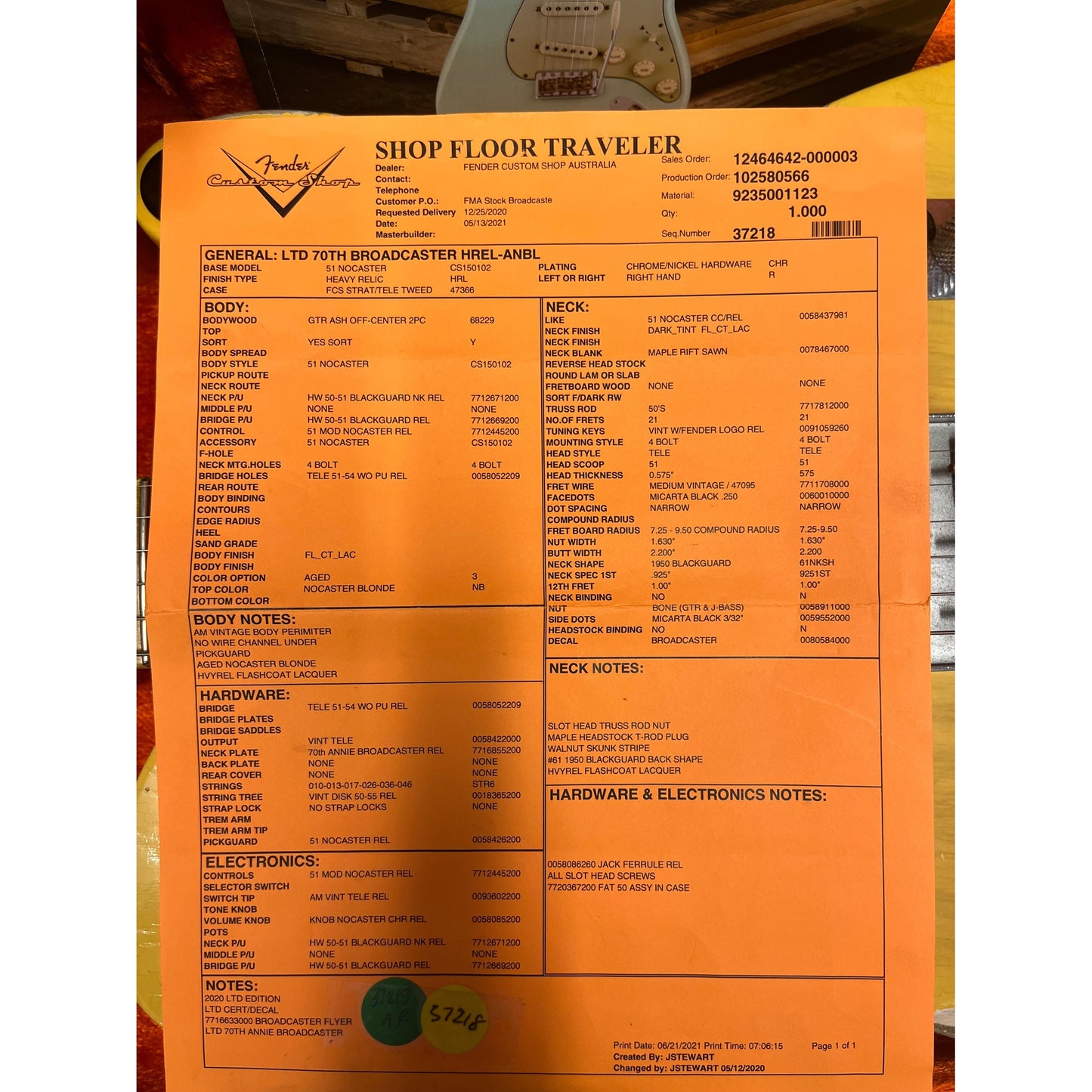 Fender Electric Guitars Collectable, Used, Vintage 19