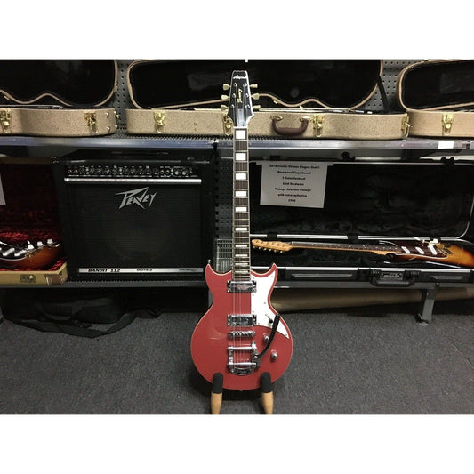 Aria Pro II 212-MK2 Bowery Semi-Hollow Electric Guitar in Cadillac Pink