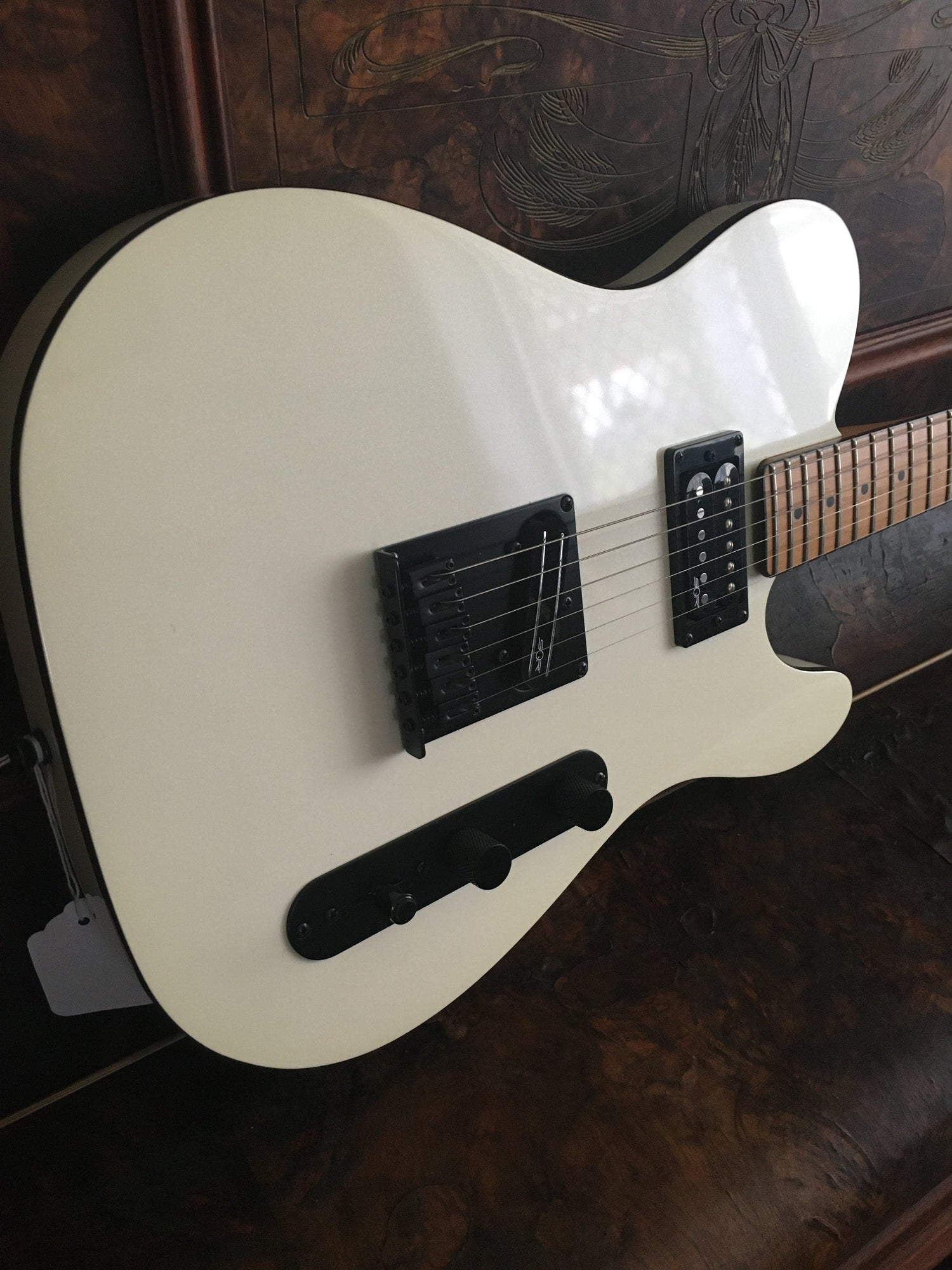 Fender Squire Contemporary Telecaster HH Pearl White - GIG Guitars