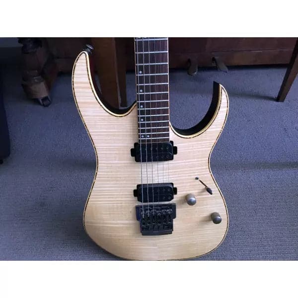 2015 Ibanez Premium RG721FM NTF Electric Guitar In Natural Flat Finish - GIG Guitars