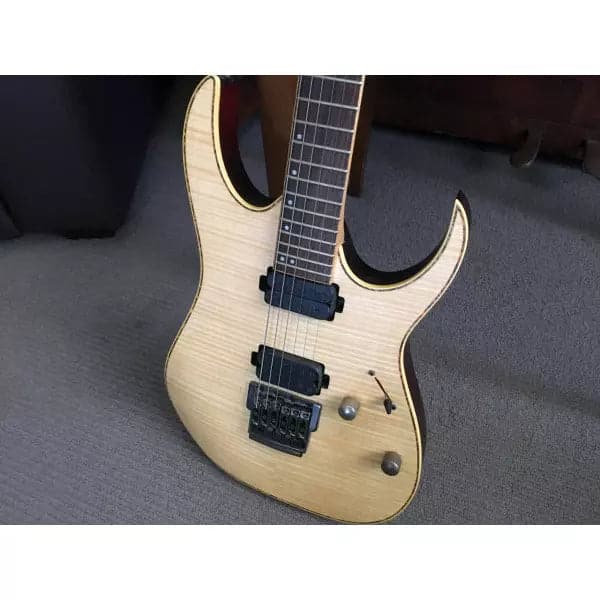 2015 Ibanez Premium RG721FM NTF Electric Guitar In Natural Flat Finish - GIG Guitars