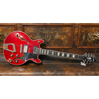 Hagstrom Alvar Semi-Hollow Guitar in Wild Cherry Transparent Gloss