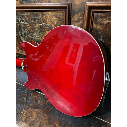 Hagstrom Alvar Semi-Hollow Guitar in Wild Cherry Transparent Gloss