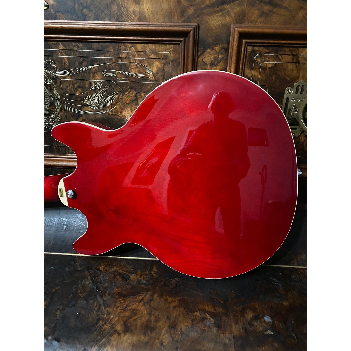 Hagstrom Alvar Semi-Hollow Guitar in Wild Cherry Transparent Gloss