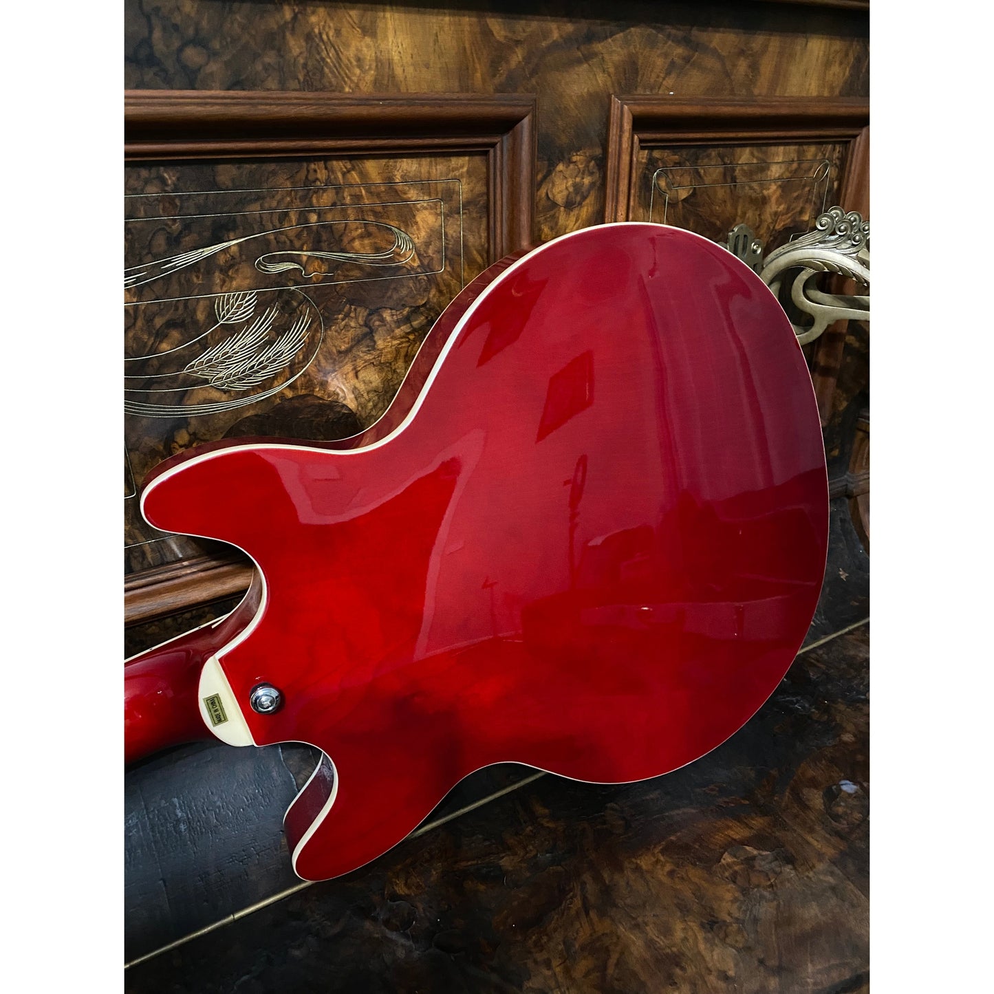 Hagstrom Alvar Semi-Hollow Guitar in Wild Cherry Transparent Gloss