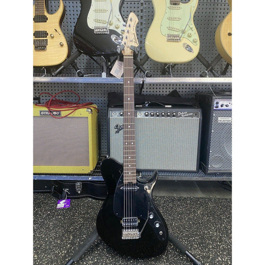 Aria Pro II J-B'Tone Baritone Electric Guitar in Black Gloss