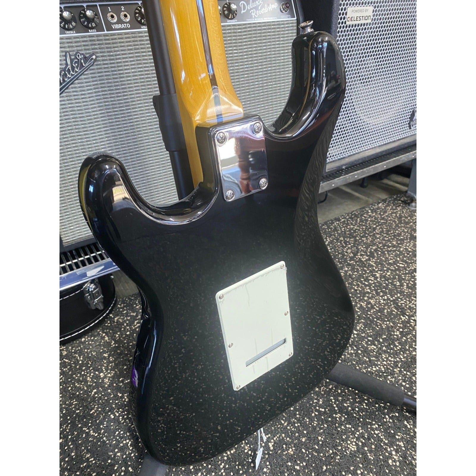 Aria STG-57 Modern Classics Series Electric Guitar in Black with Bonus Torque Polyfoam Case