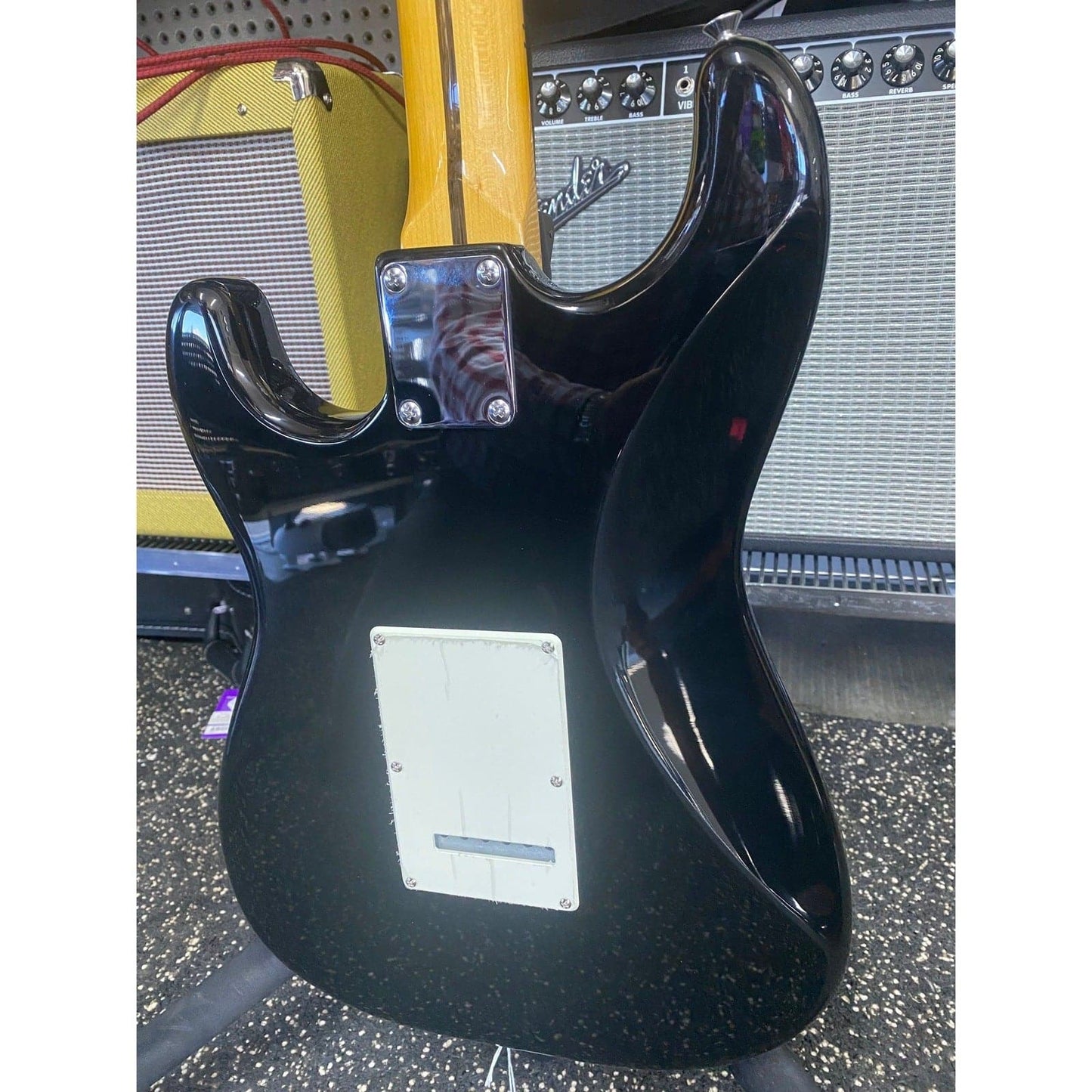 Aria STG-57 Modern Classics Series Electric Guitar in Black with Bonus Torque Polyfoam Case