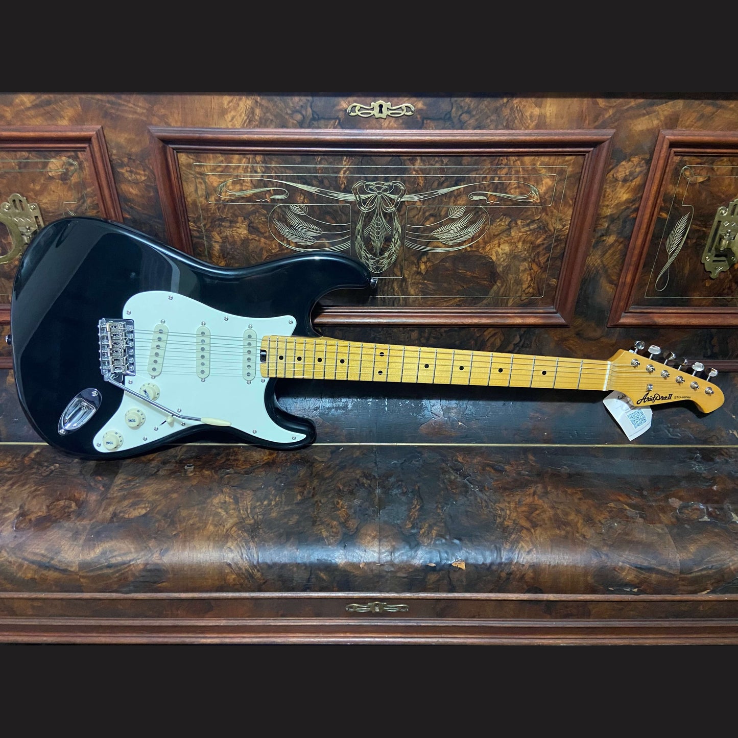 Aria STG-57 Modern Classics Series Electric Guitar in Black