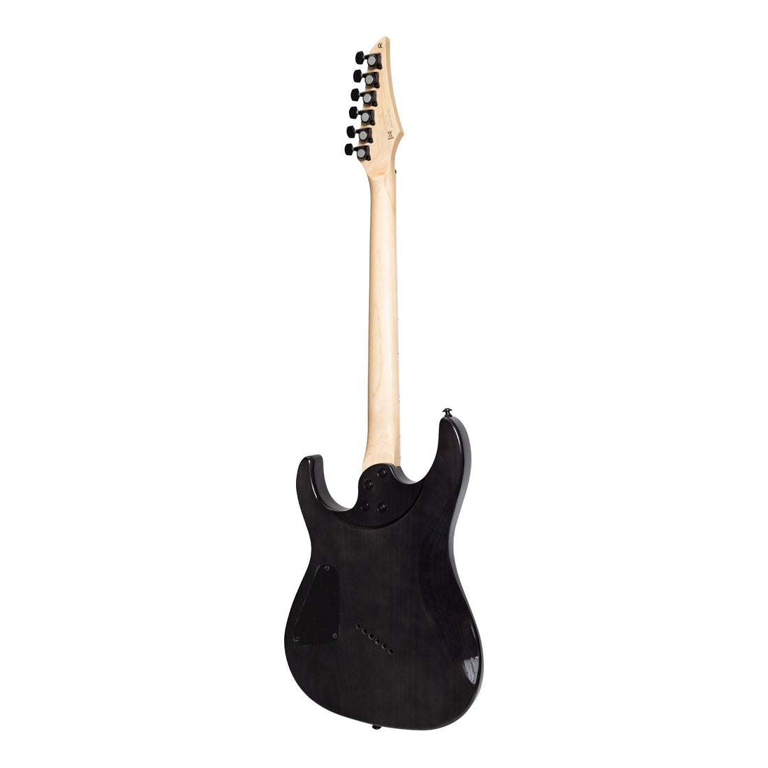 J&D Luthiers FF60 Contemporary Multi-Scale Electric Guitar (Transparent Black)