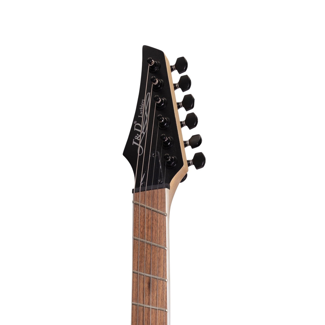 J&D Luthiers FF60 Contemporary Multi-Scale Electric Guitar (Transparent Black)