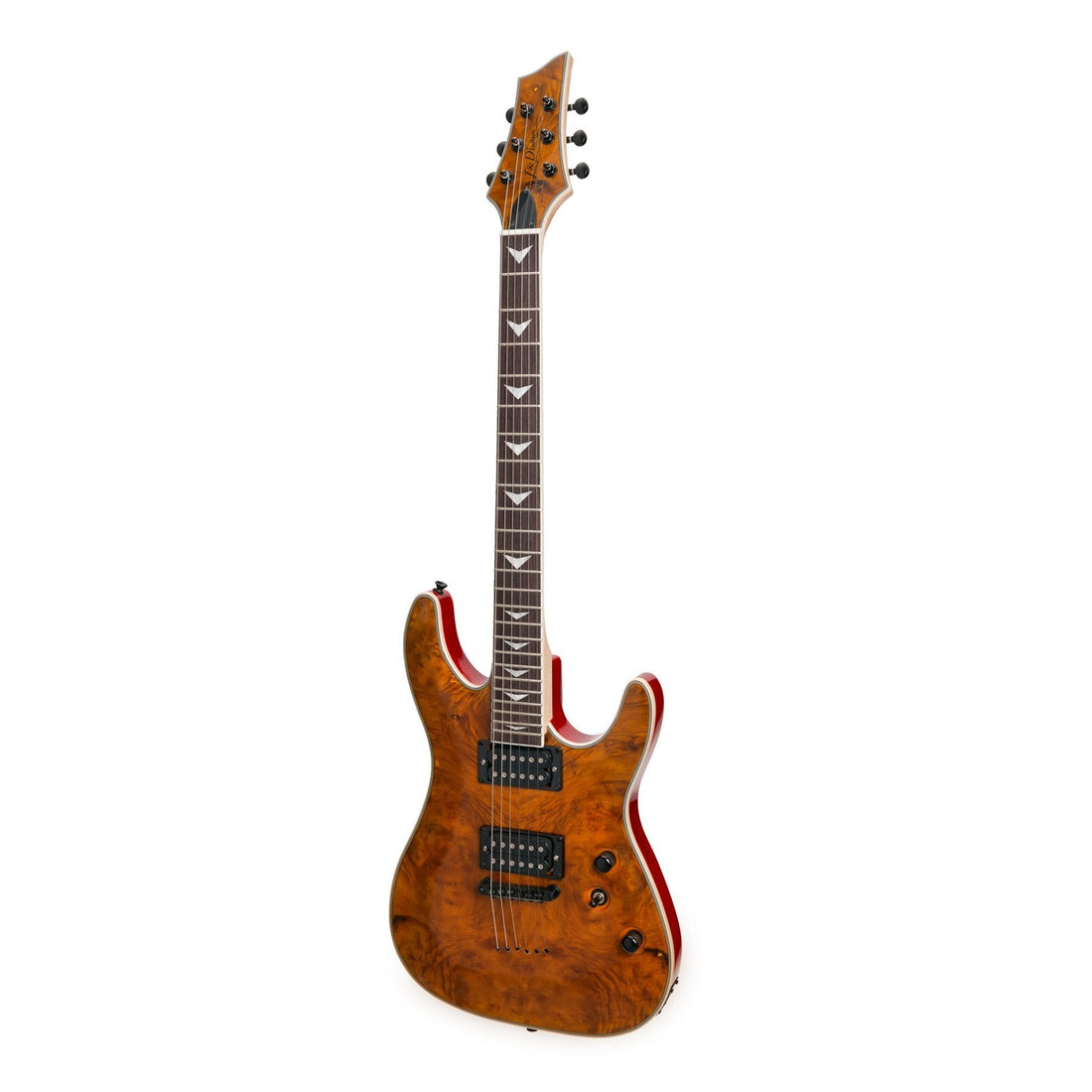 J&amp;D Luthiers Spalted Maple Top Contemporary Electric Guitar (Natural)