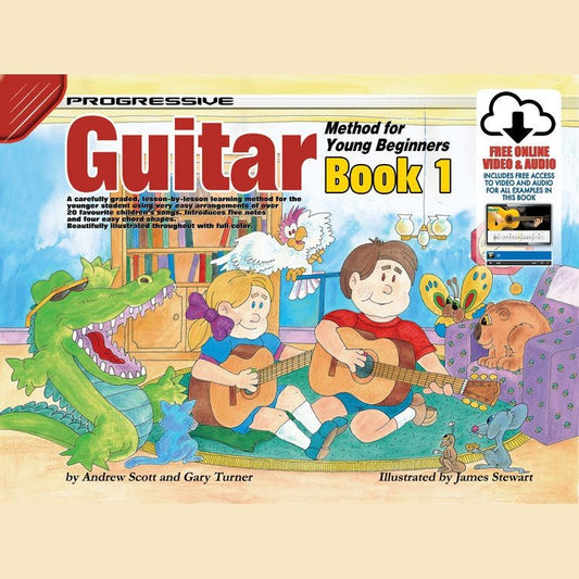 Progressive Guitar Method 1 for Young Beginners Book/Online Video & Audio