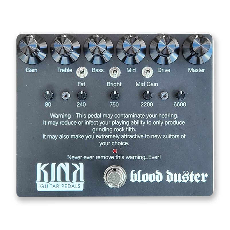 Kink MAF Distortion pedal collaboration with Blood Duster