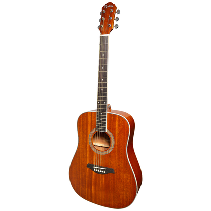 Martinez '41 Series' Dreadnought Acoustic Guitar Gloss Finish (Mahogany) - GIG Guitars